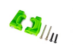 Caster blocks (c-hubs), extreme heavy duty, green (left & right)/ 3x26mm hinge pins (2)/ 3x15mm BCS