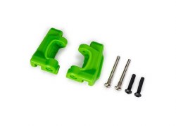 Caster blocks (c-hubs), extreme heavy duty, green (left & right)/ 3x26mm hinge pins (2)/ 3x15mm BCS