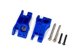 Carriers, stub axle, rear, extreme heavy duty, blue (left & right)/ 3x31mm hinge pins (2)/ 3x18mm BC