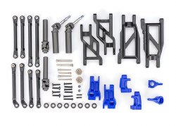 Outer Driveline & Suspension Upgrade Kit, extreme heavy duty, blue (fits Rustler 2WD or Stampede 2WD