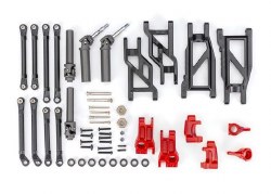 Outer Driveline & Suspension Upgrade Kit, extreme heavy duty, red (fits Rustler 2WD or Stampede 2WD)