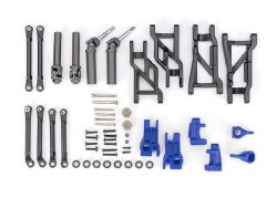 Outer Driveline & Suspension Upgrade Kit, extreme heavy duty, blue (fits Slash 2WD)