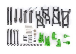 Outer Driveline & Suspension Upgrade Kit, extreme heavy duty, green (fits Slash 2WD)