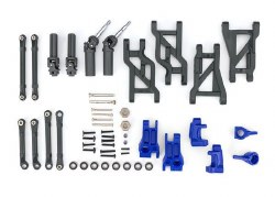 Outer Driveline & Suspension Upgrade Kit, extreme heavy duty, blue (fits Bandit or Drag Slash)