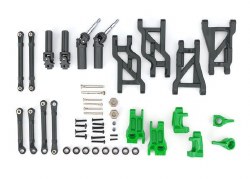 Outer Driveline & Suspension Upgrade Kit, extreme heavy duty, green (fits Bandit or Drag Slash)