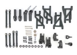 Outer Driveline & Suspension Upgrade Kit, extreme heavy duty, black (fits Bandit or Drag Slash)