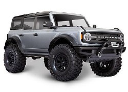Traxxas TRX-4 Scale and Trail 2021 Ford Bronco 1/10 Crawler, XL-5 HV, Titan 12T - Iconic Silver