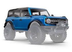Traxxas Body, Ford Bronco (2021), complete, blue (painted) (includes grille, side mirrors, door hand