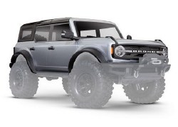 Traxxas Body, Ford Bronco (2021), complete, silver (painted) (includes grille, side mirrors, door ha