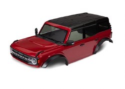 Traxxas Body, Ford Bronco (2021), complete, red (painted) (includes grille, side mirrors, door handl