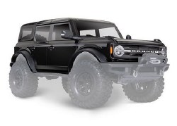 Traxxas Body, Ford Bronco (2021), complete, black (painted) (includes grille, side mirrors, door han