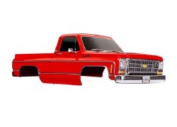 Traxxas Body Chevrolet K10 Truck (1979), Complete, Red (Painted) (Includes Grille, Side Mirrors, Doo