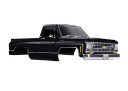 "Body Chevrolet K10 Truck (1979) Complete Black (Includes Grille, Side Mirrors, Door Handles, Windsh