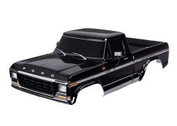 "Body Ford F-150 (1979), Complete, Black (Painted, Decals Applied) (Includes Grille, Side Mirrors, D