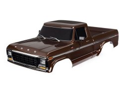 Traxxas Body Ford F-150 (1979), Complete, Brown (Painted, Decals Applied) (Includes Grille, Side Mir