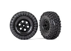 Tires and wheels, assembled, glued (TRX-4 2021 Bronco 1.9" wheels, Canyon Trail 4.6x1.9" tires) (2)