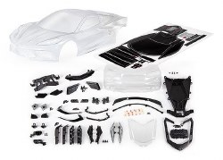 Traxxas Body, Chevrolet Corvette Stingray (clear, trimmed, requires painting)/ decal sheet (includes