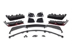 Tail lights (2)/ tail light mounts (2)/ wing/ wing mount/ vent, rear (2)/ vent mount, rear (2)/ 2.6x