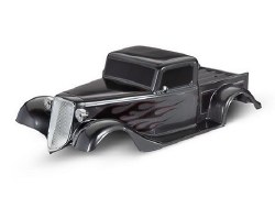 Traxxas Body, Factory Five '35 Hot Rod Truck, complete (graphite) (painted, decals applied) (include