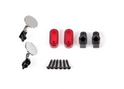 Side mirrors (left & right)/mounts (2)/ tail light lens (2)/ retainers (2)/ 1.6X7 BCS (self tapping)