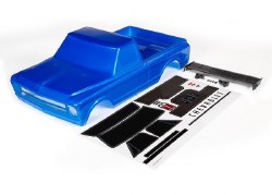Traxxas Body, Chevrolet C10 (blue) (includes wing & decals) (requires #9415 series body accessories