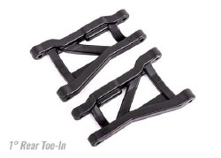 Suspension arms, black, rear (left & right), heavy duty, 1Â° toe angle (2)