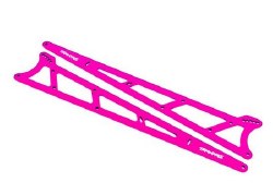 Side plates, wheelie bar, pink (aluminum) (2)