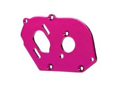 Plate, motor, pink (4mm thick) (aluminum)/ 3x10mm CS with split and flat washer (2)