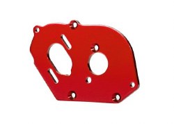 Plate, motor, red (4mm thick) (aluminum)/ 3x10mm CS with split and flat washer (2)