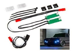 Traxxas LED light set, front, complete (blue) (includes light harness, power harness, zip ties (9))