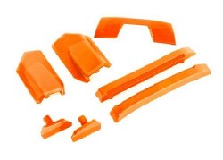 Body reinforcement set, orange/ skid pads (roof) (fits #9511 body)