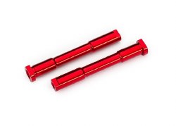 Bellcrank posts, steering (aluminum, red-anodized)