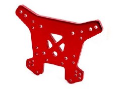 Shock tower, rear, 6061-T6 aluminum (red-anodized)