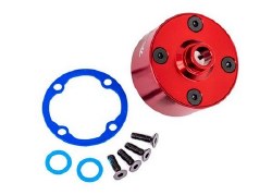 Carrier, Differential (Aluminum, Red-Anodized)/ Differential Bushing/ Ring Gear Gasket/ 3x10mm CCS (