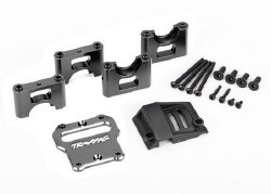 Mount, Center Differential Carrier, 6061-T6 Aluminum (Dark Titanium-Anodized)