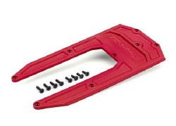 Skidplate, Chassis, Red (Fits Sledge)