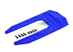 Skidplate, Chassis, Blue (Fits Sledge)