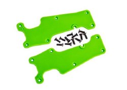 Suspension arm covers, green, front (left and right)/ 2.5x8 CCS (12)