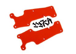 Suspension arm covers, red, front (left and right)/ 2.5x8 CCS (12)