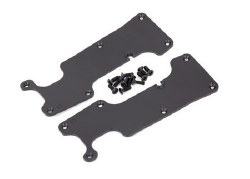 Suspension arm covers, black, rear (left and right)/ 2.5x8 CCS (12)