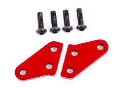 Steering Block Arms (Aluminum, Red-Anodized) (2) (Fits TRA9635 Series & 9637 Series Steering Blocks)