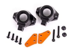 Steering block arms (aluminum, orange-anodized) (2)/ steering blocks, left & right