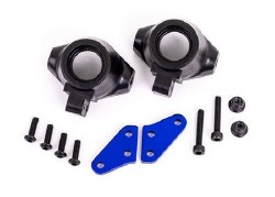 Steering block arms (aluminum, blue-anodized) (2)/ steering blocks, left & right