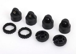 Shock caps, GT-Maxx shocks (2)/ spring perch/ adjusters (2) (for 2 shocks) (for Sledge)