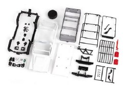 Traxxas Body, Land Rover Defender, Complete (White, Requires Painting) (Includes Grille, Side Mirror