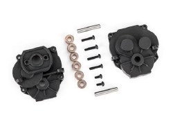 Gearbox Housing (Front & Rear)/ 2X4mm Bcs (With Threadlock) (2)/ 2X8mm Bcs (4)/ 3X16mm Pins (2)