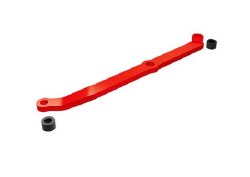 Steering Link, 6061-T6 Aluminum (Red-Anodized)/ Servo Horn, Metal/ Spacers (2)/ 3X6mm Ccs (With Thre