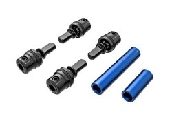 Driveshafts, Center, Male (Metal) (4)/ Driveshafts, Center, Female, Aluminum 6061-T6 (Blue-Anodized)