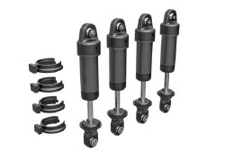 Shocks, GTM, 6061-T6 Aluminum (Dark Titanium-Anodized) (Fully Assembled W/O Springs) (4)