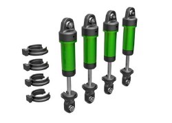 Shocks, GTM, 6061-T6 Aluminum (Green-Anodized) (Fully Assembled W/O Springs) (4)